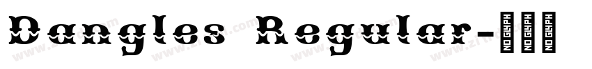 Dangles Regular字体转换